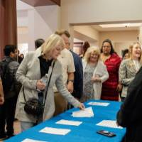Sheri guiding the guests